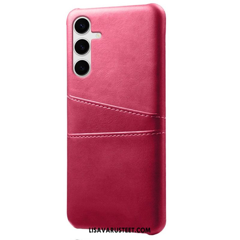 Kuori Samsung Galaxy S25 Plus 5g Nahkakuvioinen Korttiteline