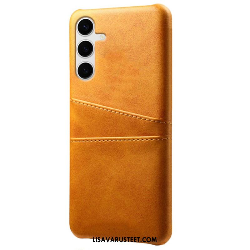 Kuori Samsung Galaxy S25 Plus 5g Nahkakuvioinen Korttiteline