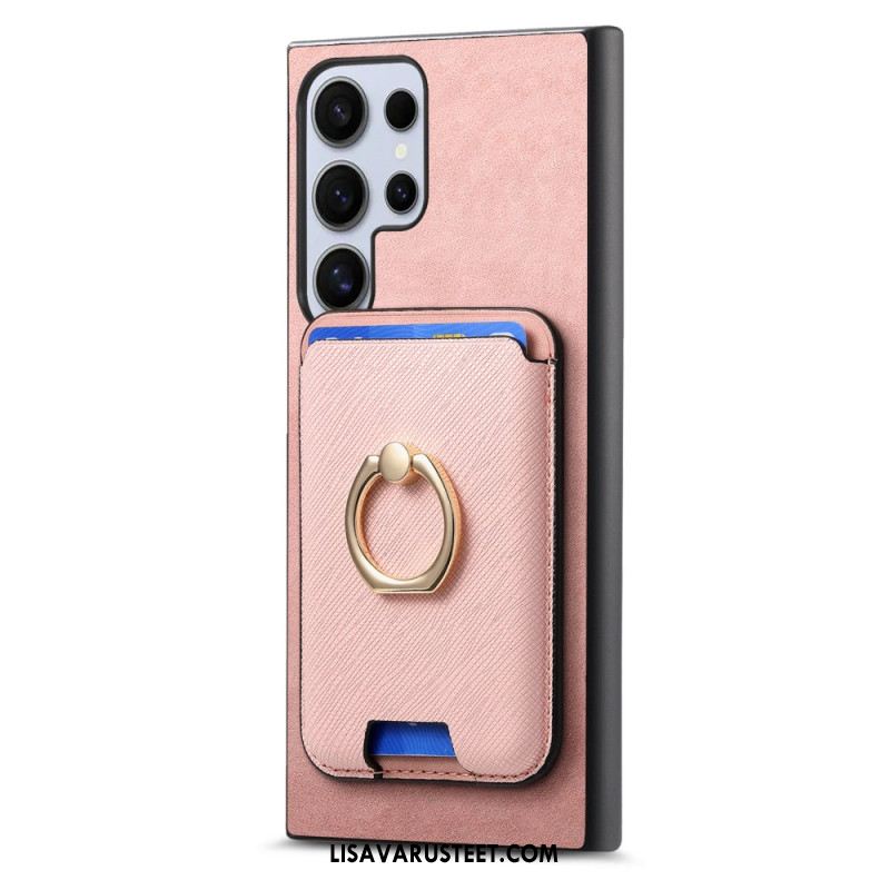 Kuori Samsung Galaxy S25 Ultra 5g Irrotettava Magneettikorttikotelo Ja Jalusta