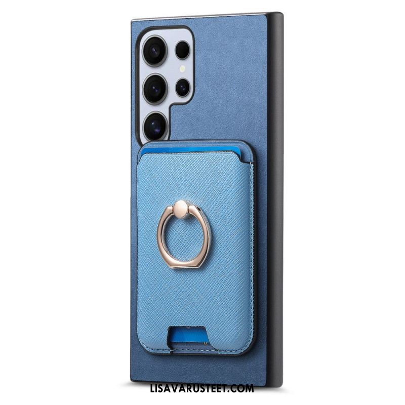 Kuori Samsung Galaxy S25 Ultra 5g Irrotettava Magneettikorttikotelo Ja Jalusta