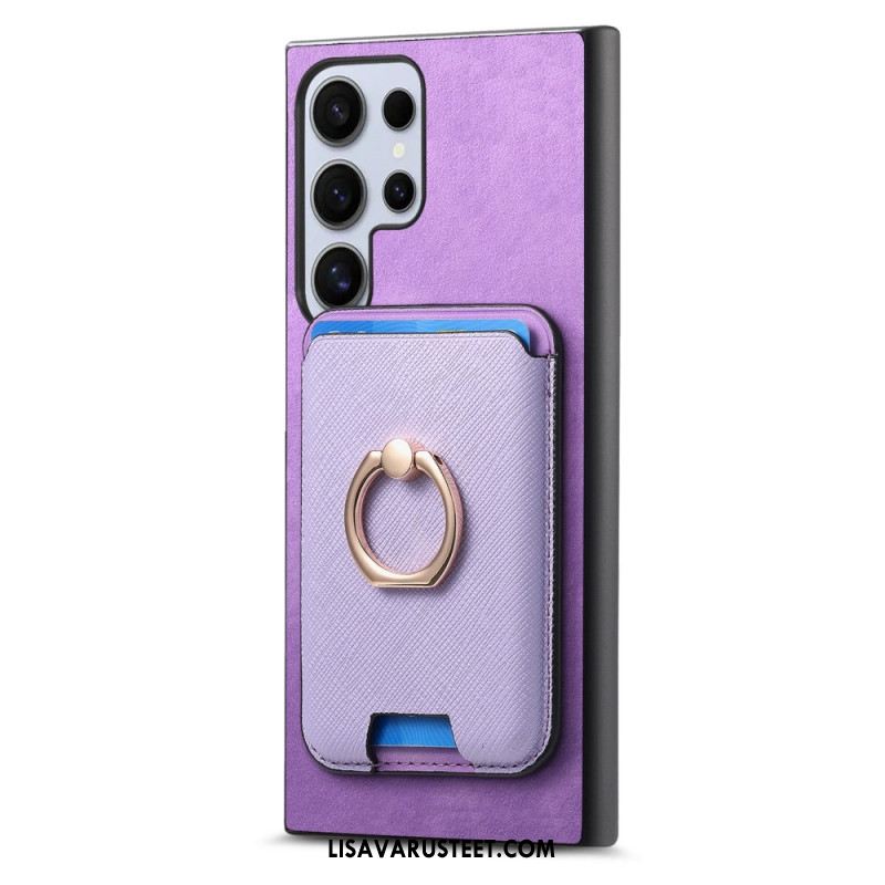 Kuori Samsung Galaxy S25 Ultra 5g Irrotettava Magneettikorttikotelo Ja Jalusta