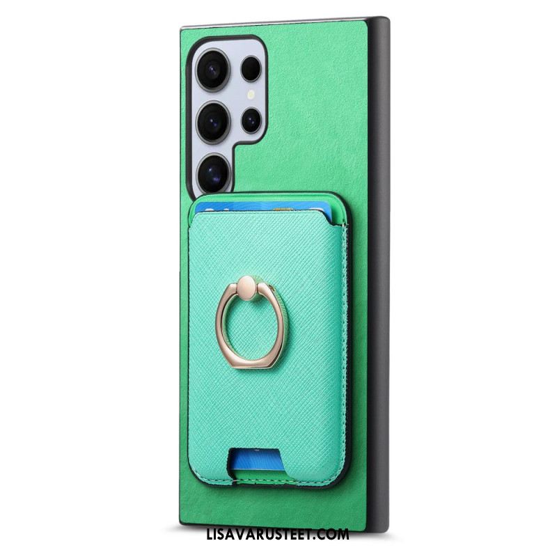 Kuori Samsung Galaxy S25 Ultra 5g Irrotettava Magneettikorttikotelo Ja Jalusta