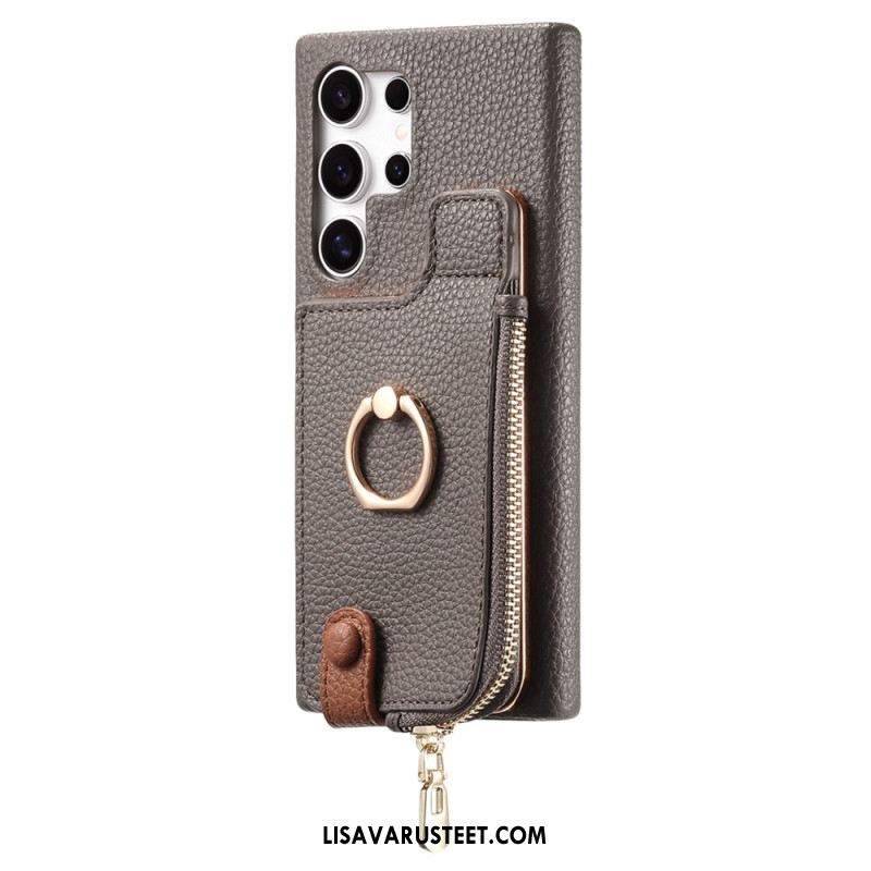 Kuori Samsung Galaxy S25 Ultra 5g Keinonahkainen Lompakko Suojakuori