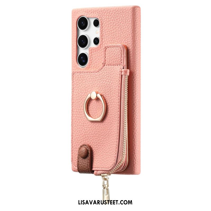 Kuori Samsung Galaxy S25 Ultra 5g Keinonahkainen Lompakko Suojakuori