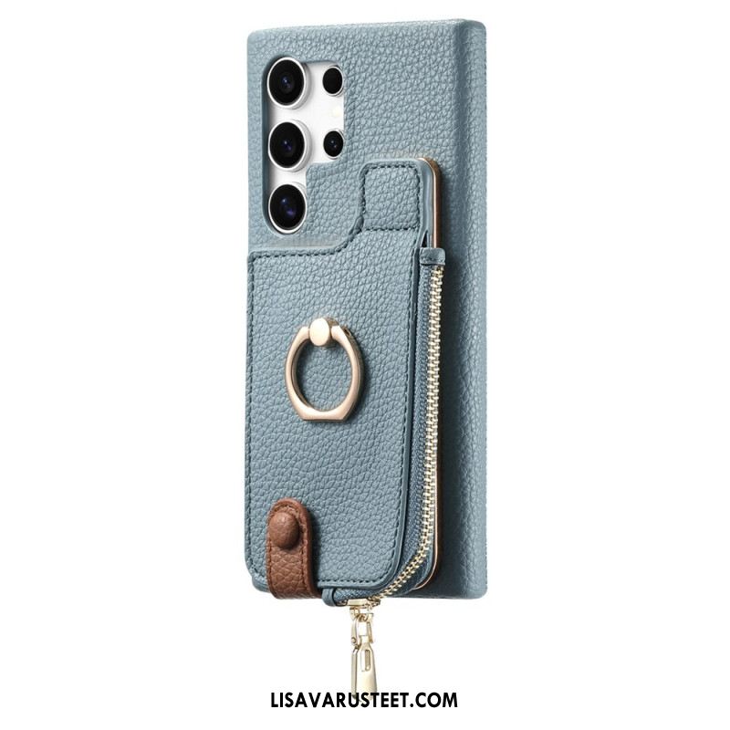 Kuori Samsung Galaxy S25 Ultra 5g Keinonahkainen Lompakko Suojakuori