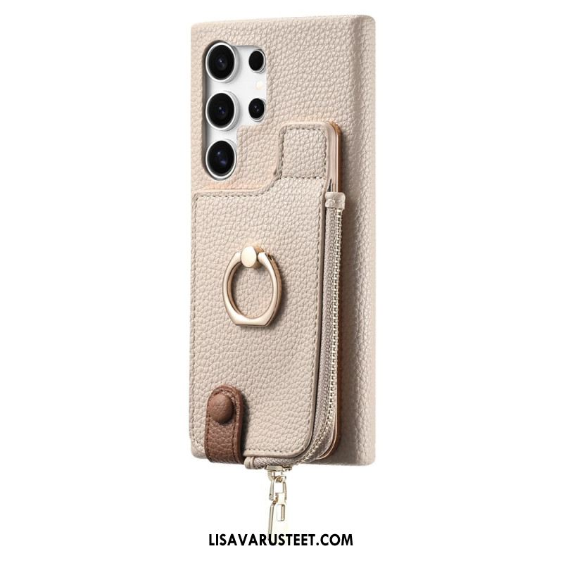 Kuori Samsung Galaxy S25 Ultra 5g Keinonahkainen Lompakko Suojakuori