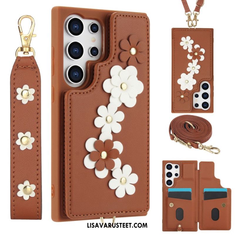 Kuori Samsung Galaxy S25 Ultra 5g Korttikotelo Narulla Ja Olkahihnalla