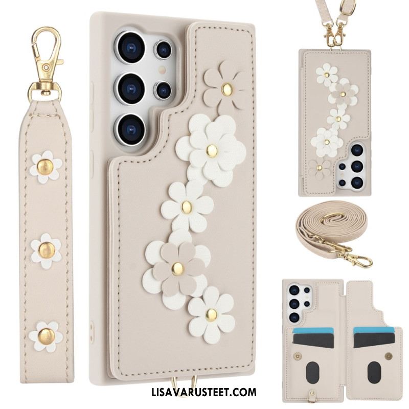 Kuori Samsung Galaxy S25 Ultra 5g Korttikotelo Narulla Ja Olkahihnalla