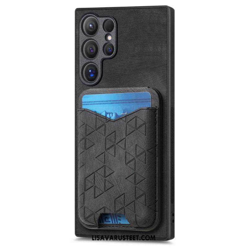 Kuori Samsung Galaxy S25 Ultra 5g Kuvioitu Korttikotelo Ja Jalusta