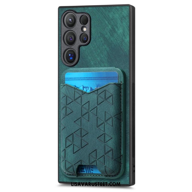 Kuori Samsung Galaxy S25 Ultra 5g Kuvioitu Korttikotelo Ja Jalusta