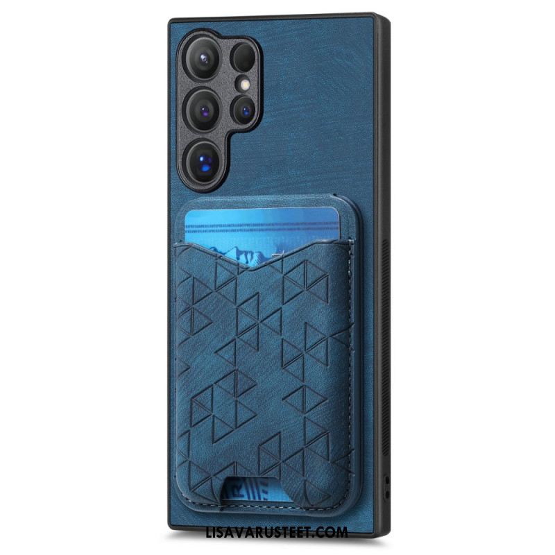 Kuori Samsung Galaxy S25 Ultra 5g Kuvioitu Korttikotelo Ja Jalusta