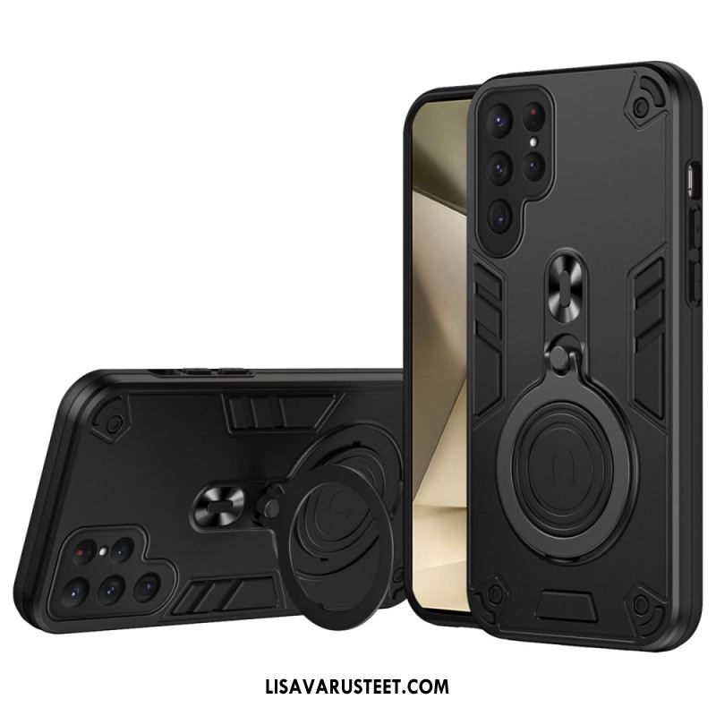 Kuori Samsung Galaxy S25 Ultra 5g Pyörivä Jalusta Ja Iskunkestävä Suoja
