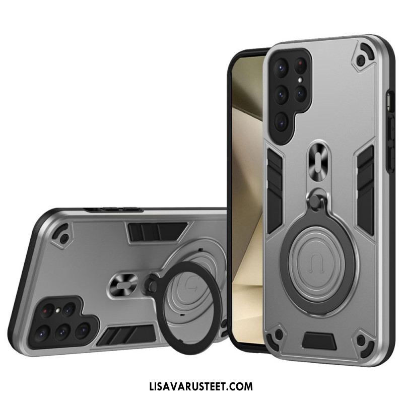 Kuori Samsung Galaxy S25 Ultra 5g Pyörivä Jalusta Ja Iskunkestävä Suoja
