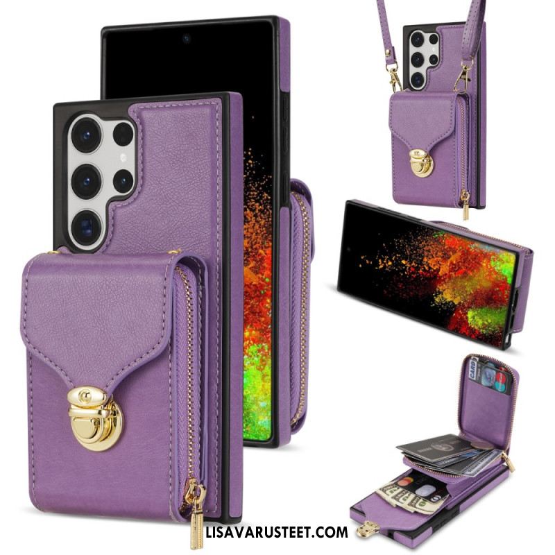 Kuori Samsung Galaxy S25 Ultra 5g Vetoketjullinen Ja Olkalaukku