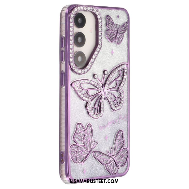 Kuori Samsung Galaxy S26 3d-perhosia Ja Strasseja