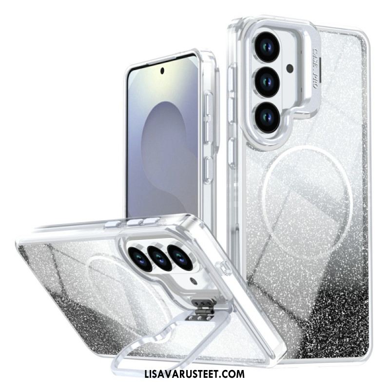 Kuori Samsung Galaxy S26 Liukuvärjätty Kimaltava Magneettinen Ja Taitettavalla Jalustalla