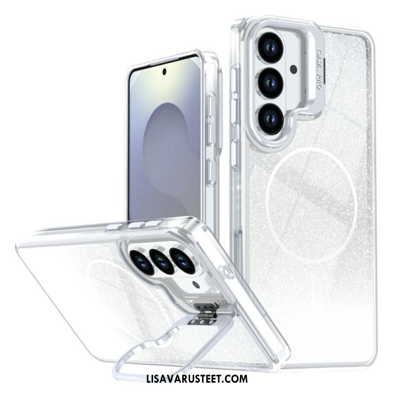 Kuori Samsung Galaxy S26 Liukuvärjätty Kimaltava Magneettinen Ja Taitettavalla Jalustalla