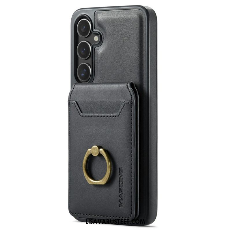 Kuori Samsung Galaxy S26 Magging Magneettinen Korttikotelo Ja Sormus Suojakuori