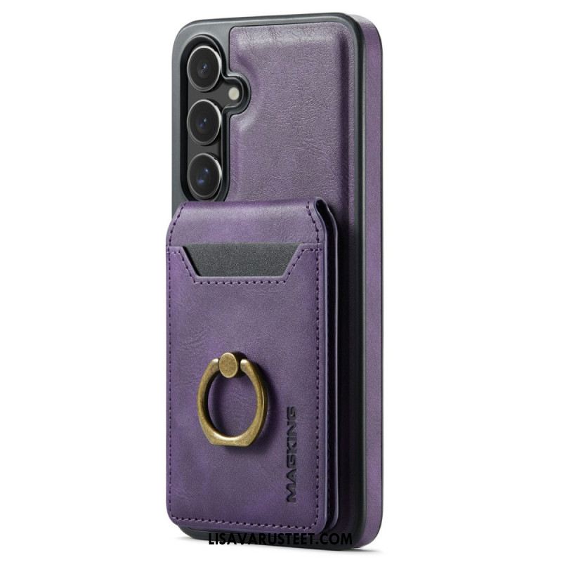 Kuori Samsung Galaxy S26 Magging Magneettinen Korttikotelo Ja Sormus Suojakuori