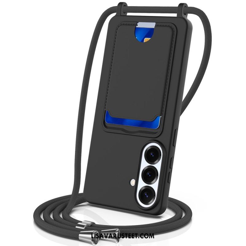 Kuori Samsung Galaxy S26 Plus Korttikotelo Ja Nauha