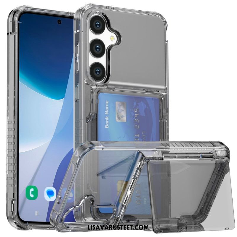 Kuori Samsung Galaxy S26 Plus Läpinäkyvä Korttikotelo Ja Teline Suojakuori