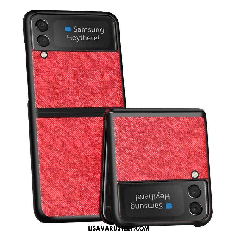 Kuori Samsung Galaxy Z Flip 3 5G Kotelot Flip Teksturoitu Keinonahka