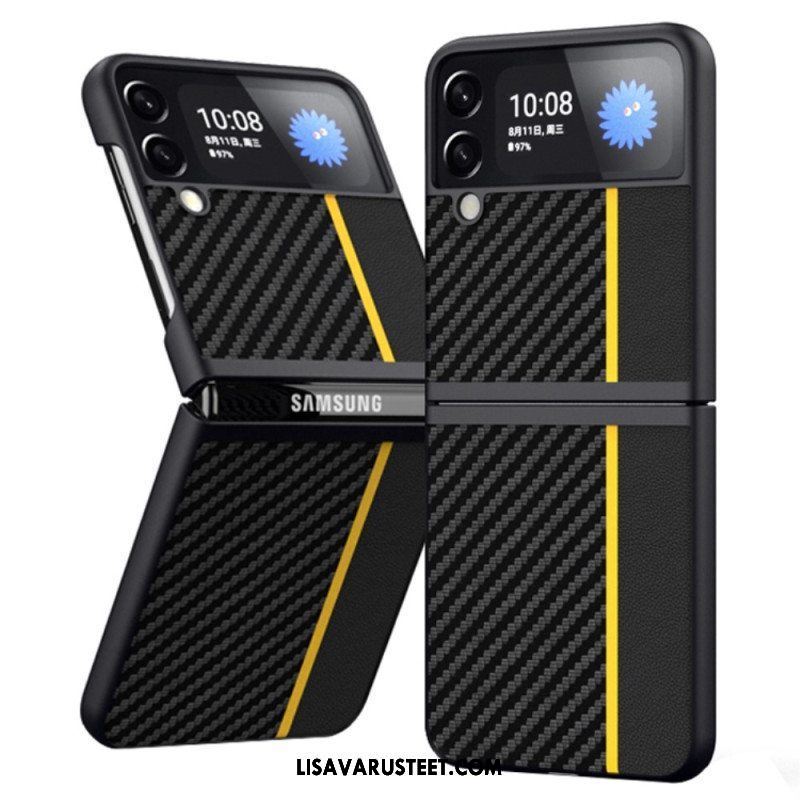 Kuori Samsung Galaxy Z Flip 4 Kotelot Flip Hiilikuitulinja