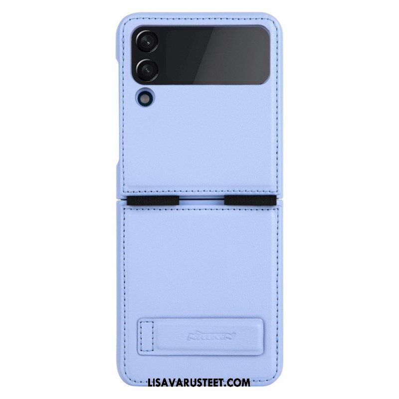 Kuori Samsung Galaxy Z Flip 4 Kotelot Flip Nahka Ja Pidike Nillkin