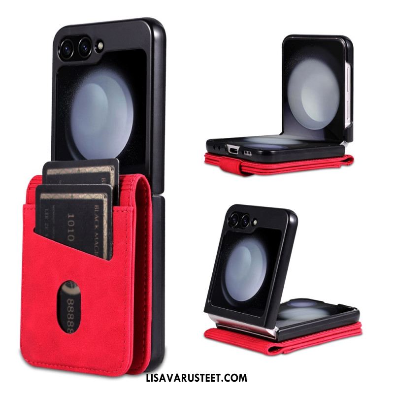 Kuori Samsung Galaxy Z Flip 7 Fe Azns Keinonahkainen Korttikotelo