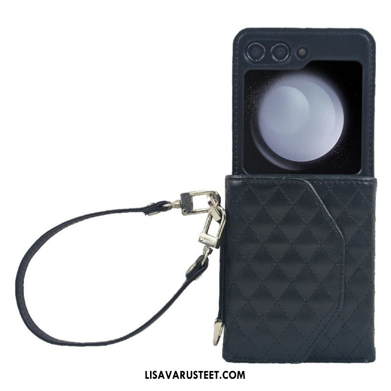 Kuori Samsung Galaxy Z Flip 7 Fe Korttikotelo Ja Hihna