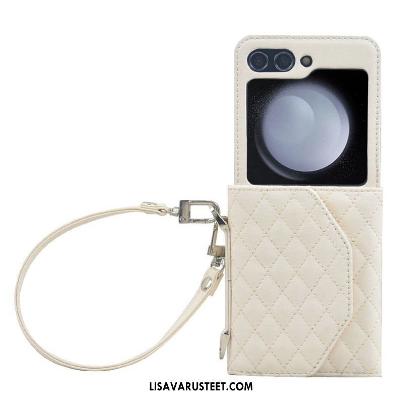 Kuori Samsung Galaxy Z Flip 7 Fe Korttikotelo Ja Hihna