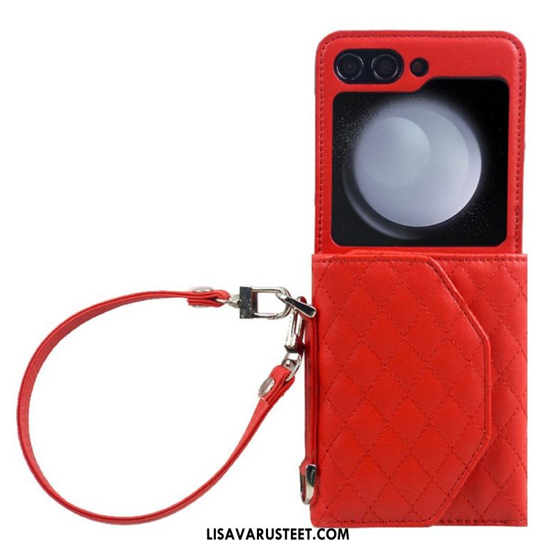 Kuori Samsung Galaxy Z Flip 7 Fe Korttikotelo Ja Hihna