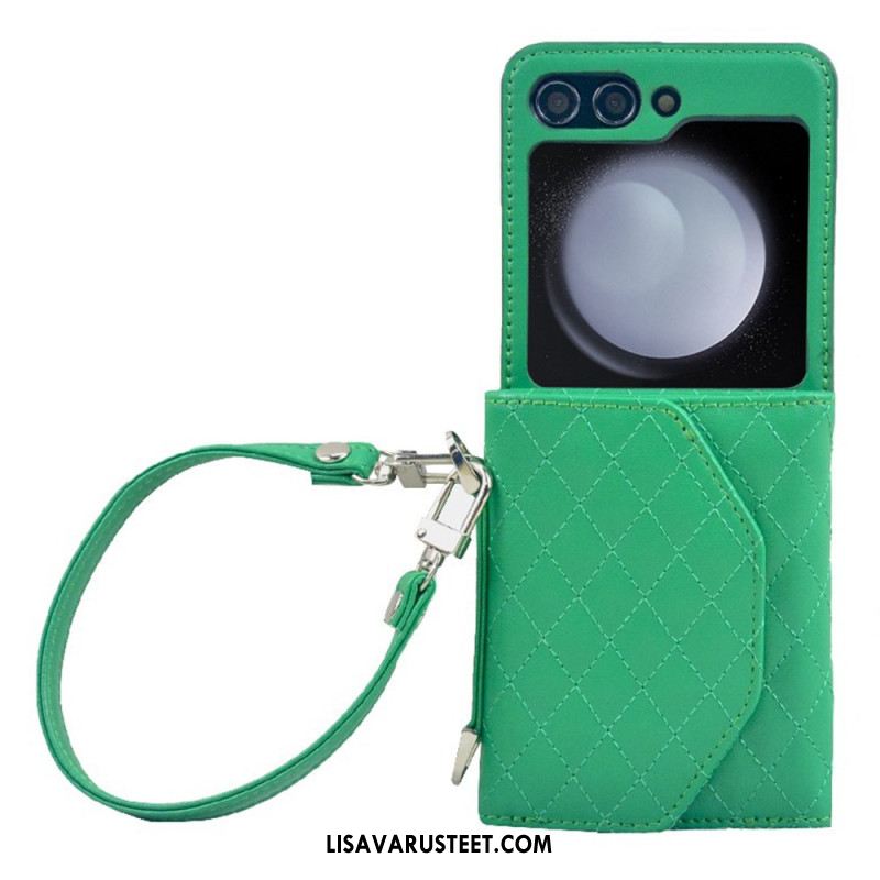 Kuori Samsung Galaxy Z Flip 7 Fe Korttikotelo Ja Hihna