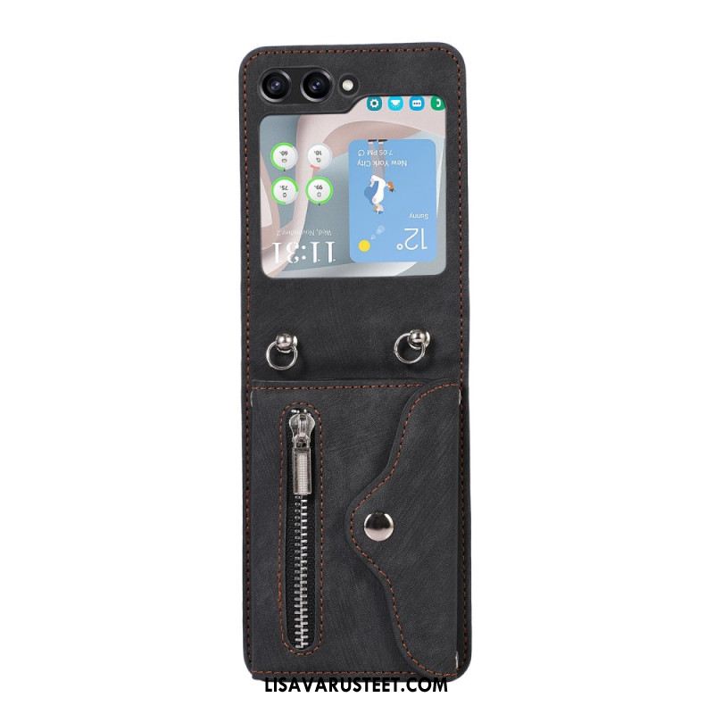 Kuori Samsung Galaxy Z Flip 7 Fe Lompakko Ja Olkahihna