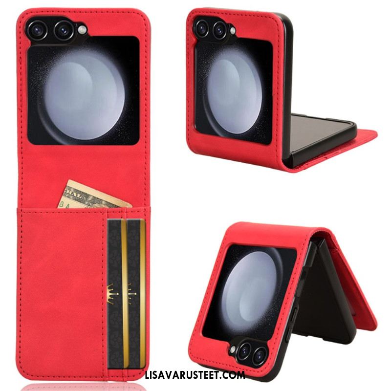 Kuori Samsung Galaxy Z Flip 7 Fe Nahkatyylinen Korttikotelo