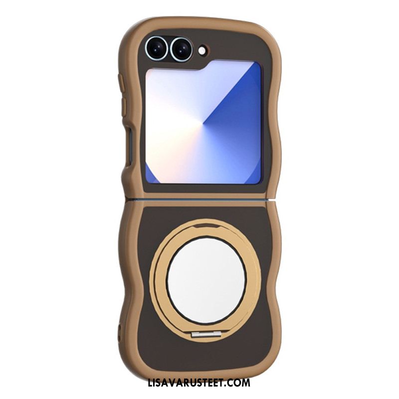 Kuori Samsung Galaxy Z Flip 7 Fe Pyörivä Jalusta Ja Sisäänrakennettu Peili