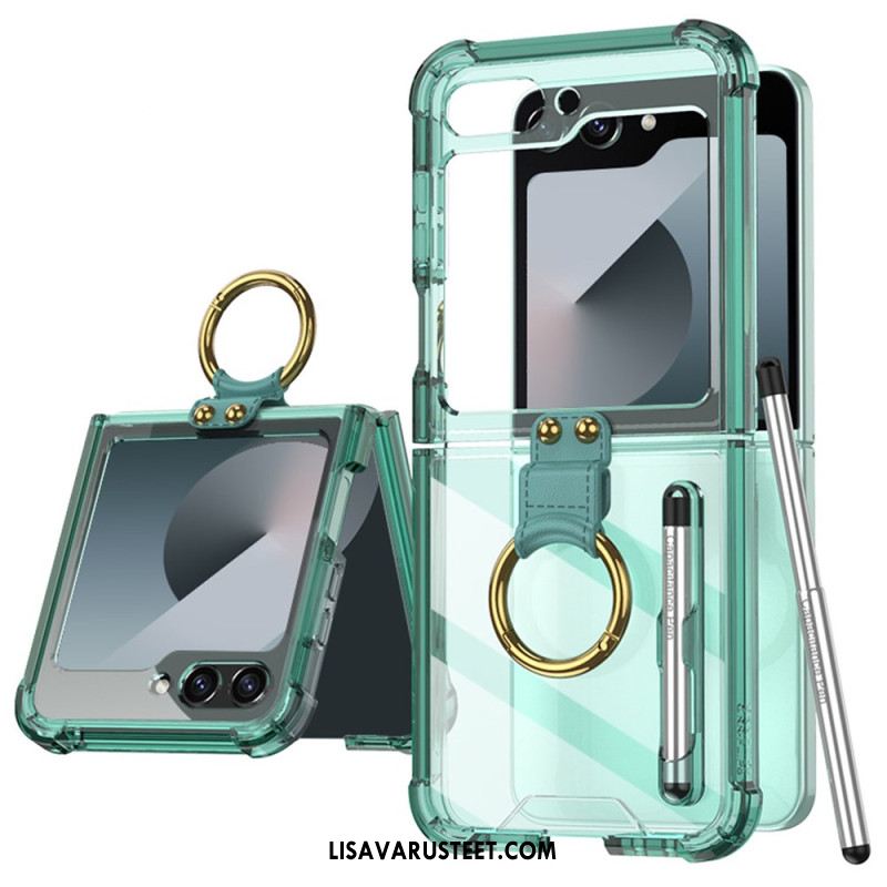 Kuori Samsung Galaxy Z Flip 7 Fe Sormuskotelo Ja Kynä