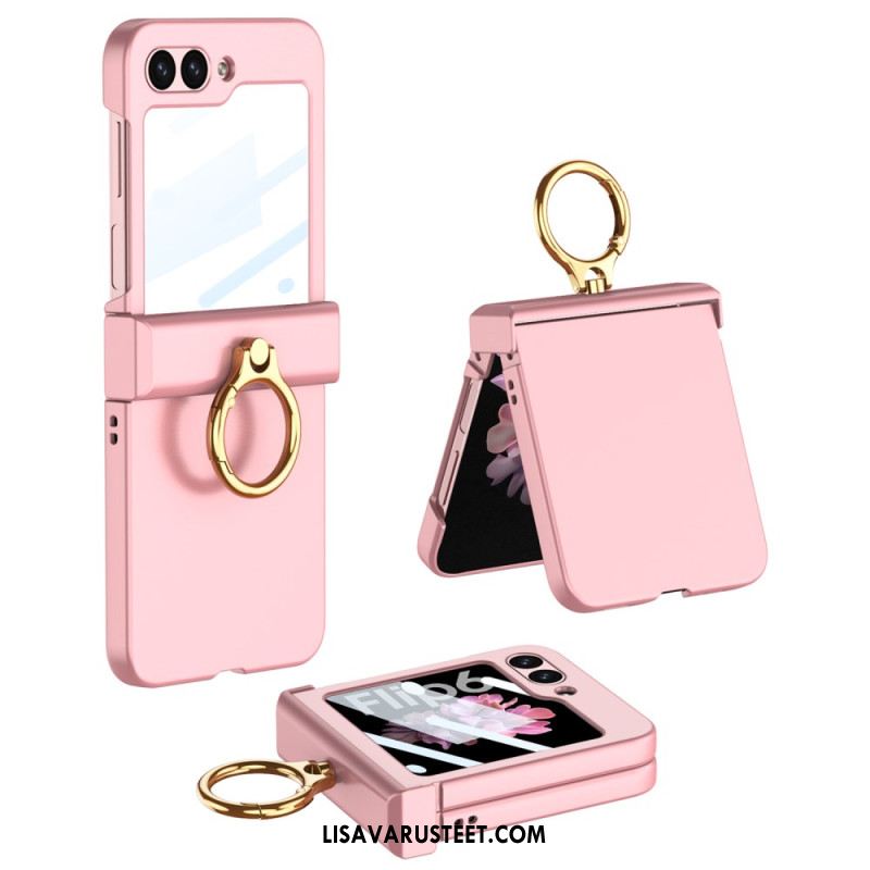 Kuori Samsung Galaxy Z Flip 7 Fe Sormuspidike Ja Gkk-karkaistusta Lasista Valmistettu Näytönsuoja