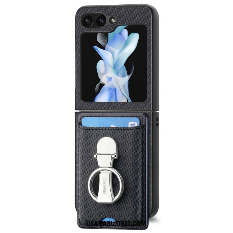 Kuori Samsung Galaxy Z Flip 7 Fe Taitettava Jalusta Ja Korttipidike