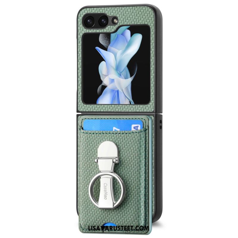 Kuori Samsung Galaxy Z Flip 7 Fe Taitettava Jalusta Ja Korttipidike