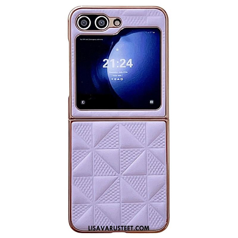 Kuori Samsung Galaxy Z Flip 7 Fe Tikatut Reunat Metalliefektillä