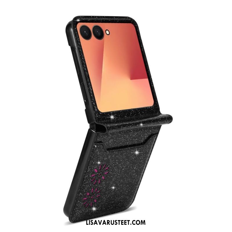 Kuori Samsung Galaxy Z Flip 7 Kimaltava Korttiteline