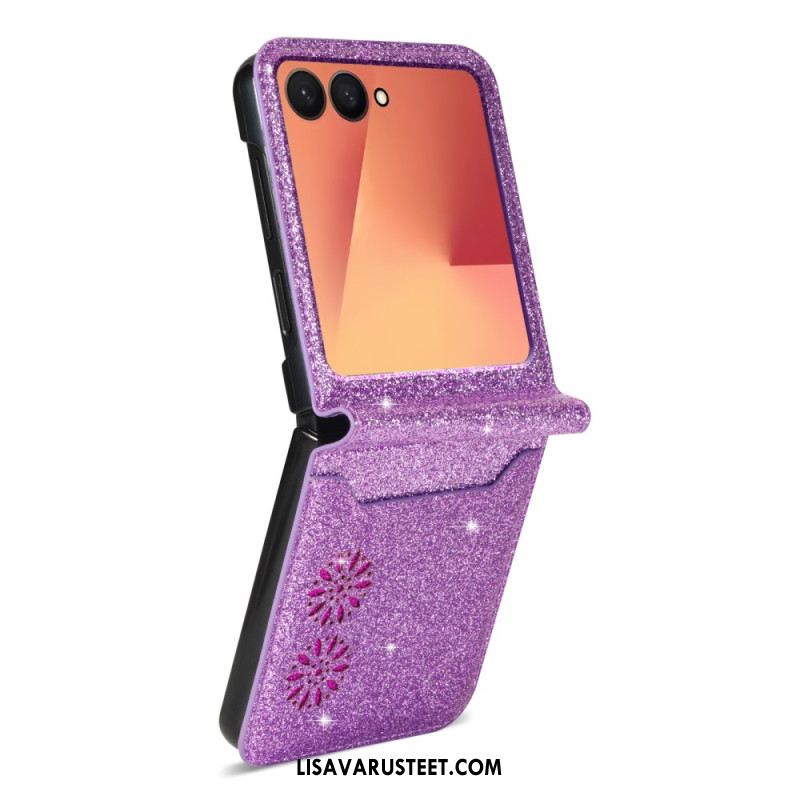 Kuori Samsung Galaxy Z Flip 7 Kimaltava Korttiteline