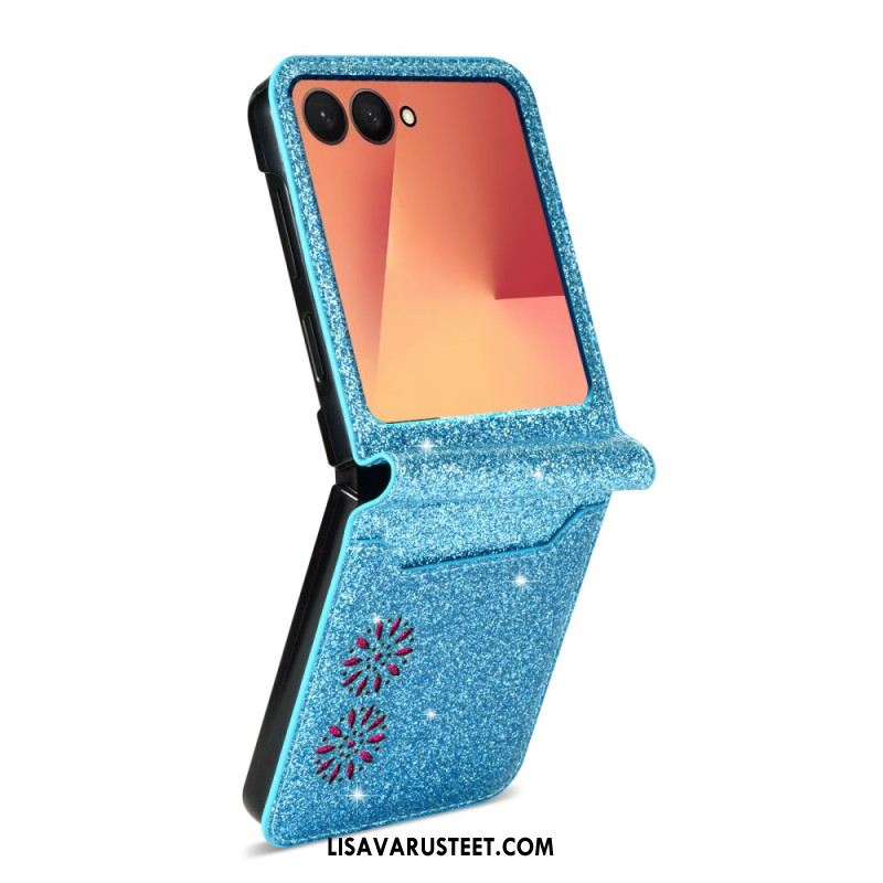 Kuori Samsung Galaxy Z Flip 7 Kimaltava Korttiteline