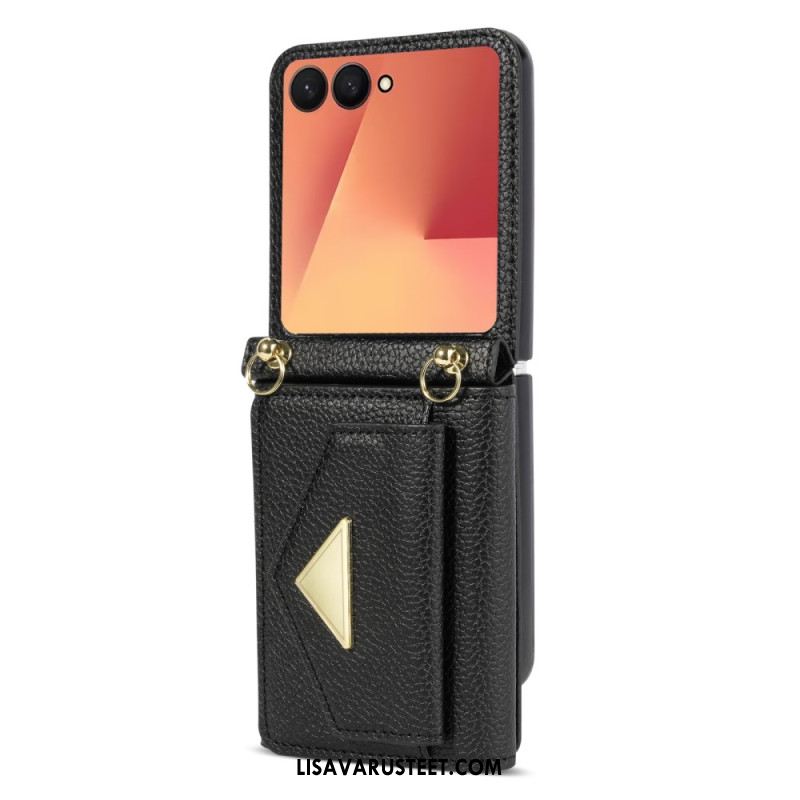 Kuori Samsung Galaxy Z Flip 7 Korttikotelo Ja Rannehihna