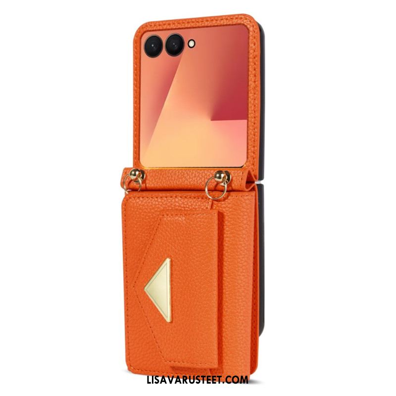 Kuori Samsung Galaxy Z Flip 7 Korttikotelo Ja Rannehihna