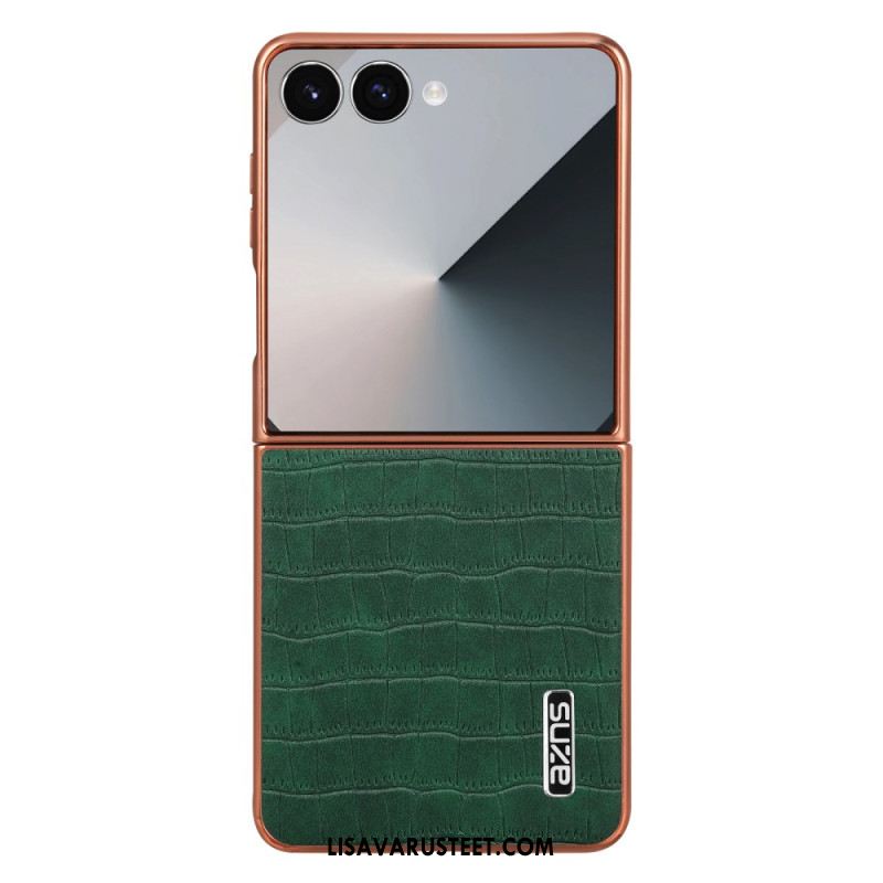 Kuori Samsung Galaxy Z Flip 7 Krokotiilityylinen Suojakuori