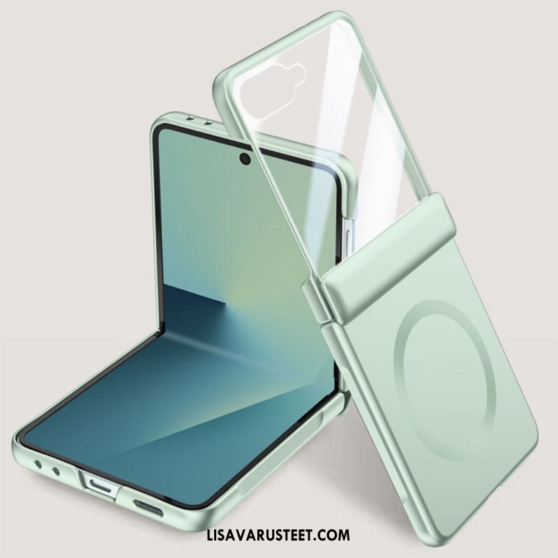 Kuori Samsung Galaxy Z Flip 7 Magneettinen Ja Metalliefektillä