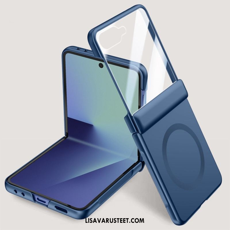 Kuori Samsung Galaxy Z Flip 7 Magneettinen Ja Metalliefektillä