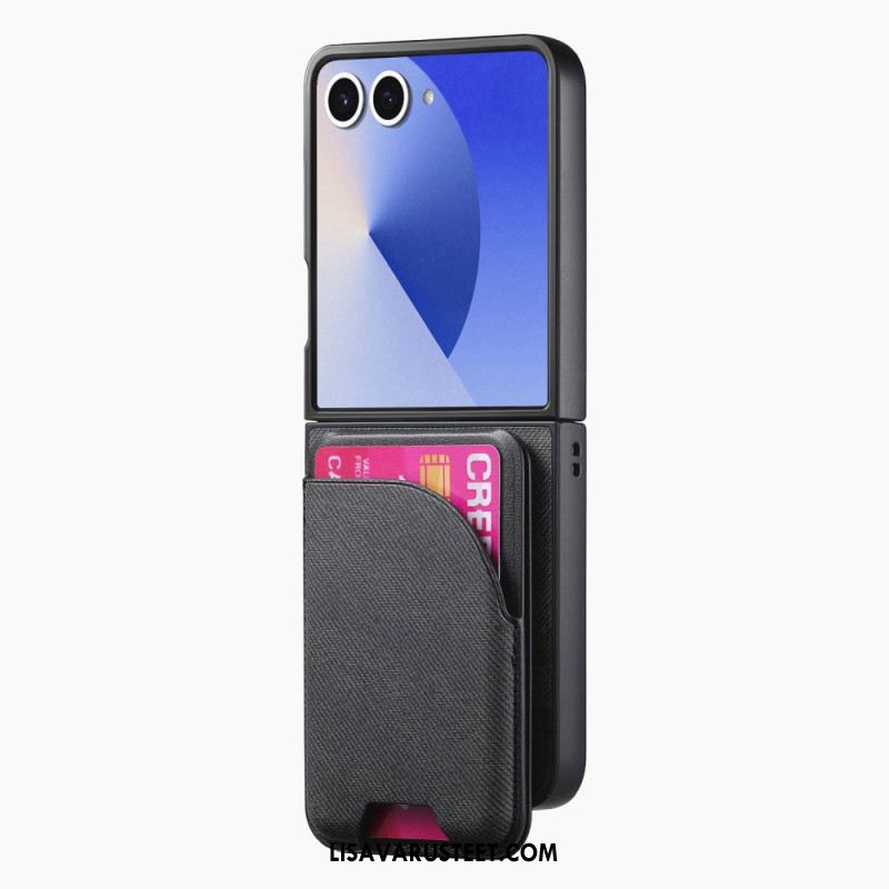 Kuori Samsung Galaxy Z Flip 7 Magneettinen Pidikkeellä Ja Irrotettavalla Korttipidikkeellä